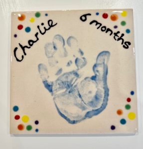 Baby Handprint Coaster