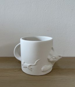Cat Mug Bisque