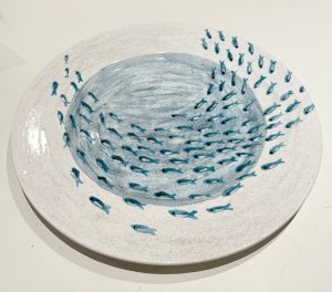 Painted Ceramic Platter