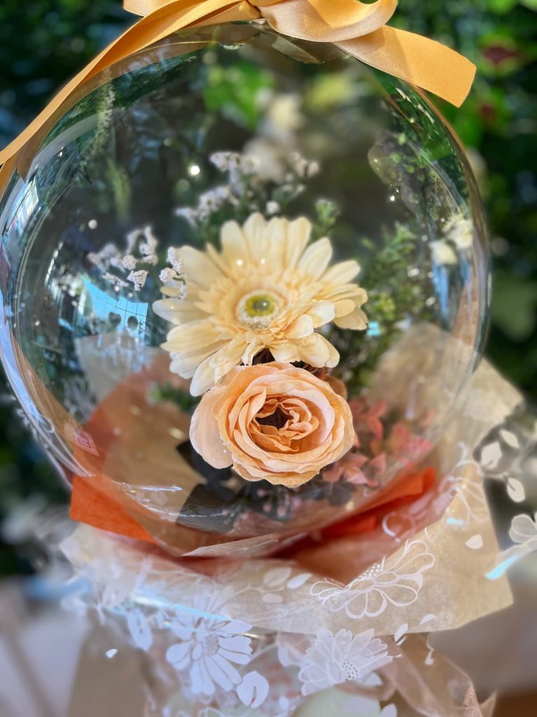 Velvet Embroidered Floral Bubble