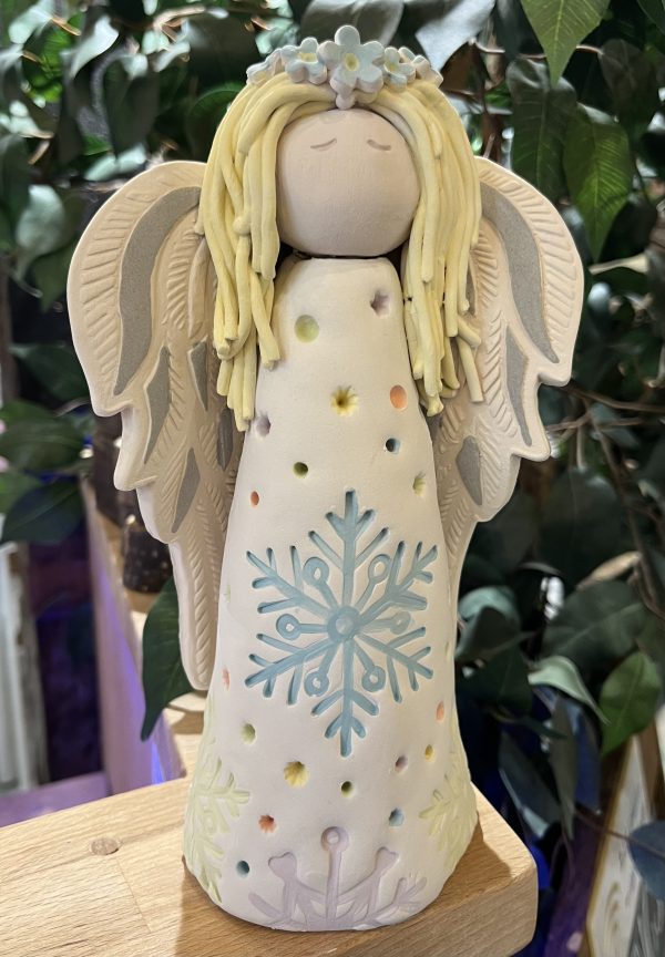 Large Festive Angel- Clay and Painting Workshop - Image 4