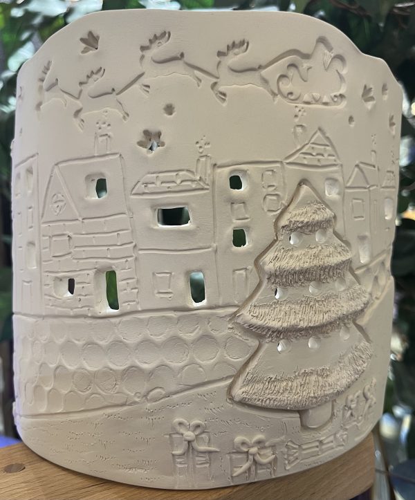 Festive Scene Stand Up Lantern- Clay and Paint Workshop - Image 5