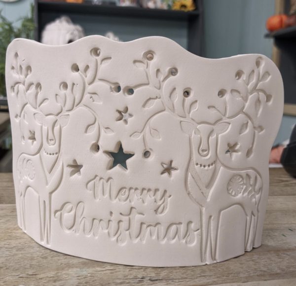 Festive Scene Stand Up Lantern- Clay and Paint Workshop - Image 6