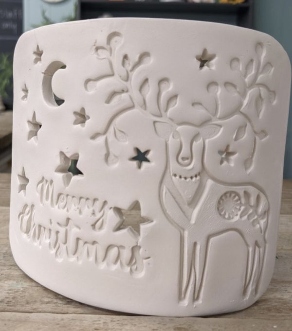 Festive Scene Stand Up Lantern- Clay and Paint Workshop - Image 7