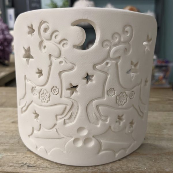 Festive Scene Stand Up Lantern- Clay and Paint Workshop - Image 8