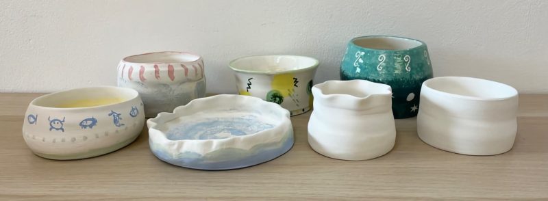 Glazed ceramic pottery
