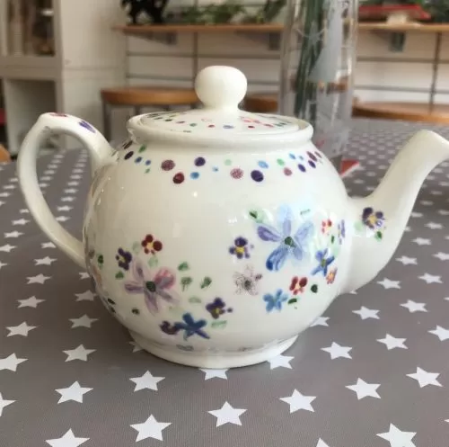 Painted Ceramic Tea Pot